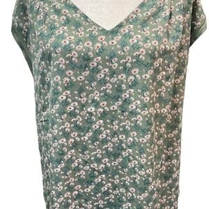 Floral Green Women's Top